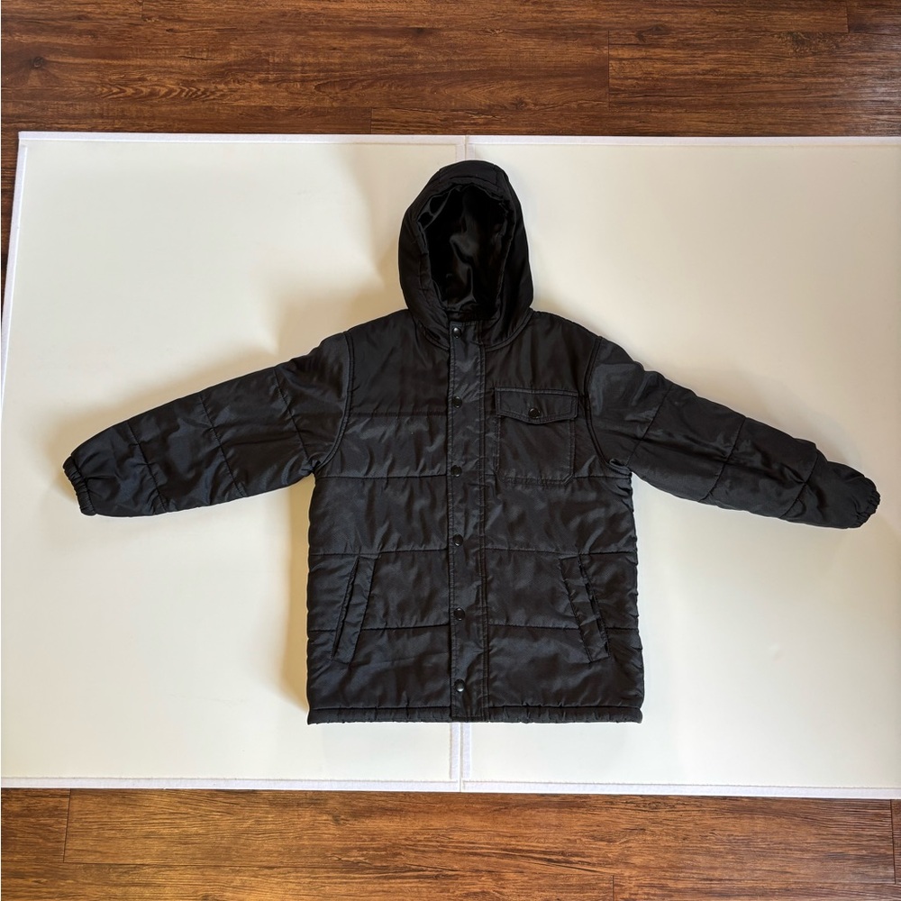 Youth Puffy jacket by old navy black size L (10-12)